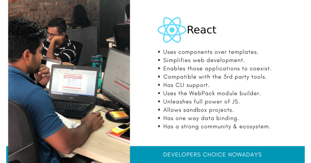 Web development in React