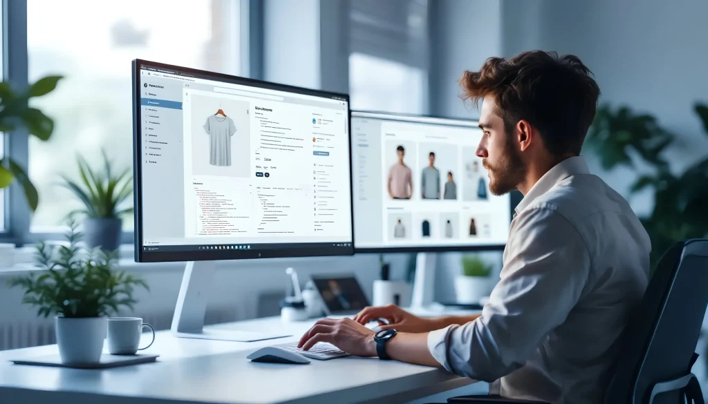 Developer working on Ecommerce