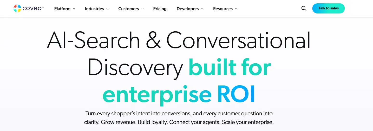Coveo - AI Agent Workflow Automation Company
