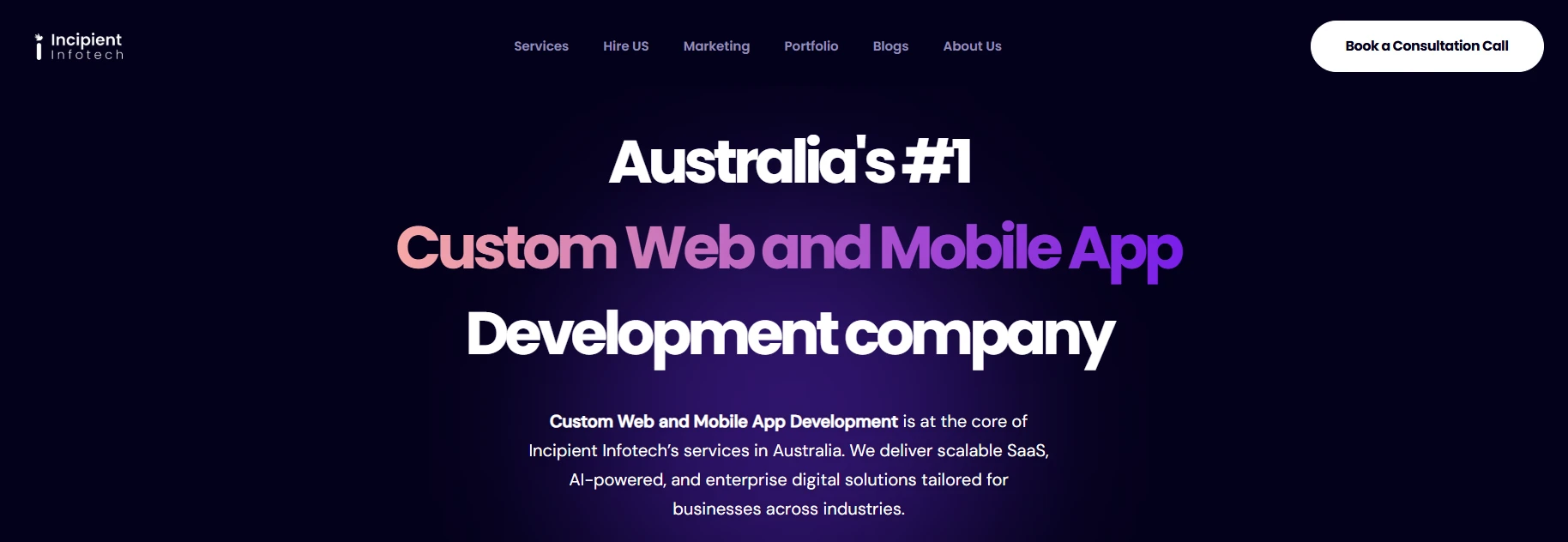 Incipient Infotech - SaaS product development company in Australia