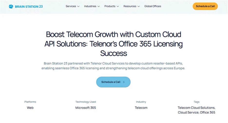 Brain Station 23 Telenor case study