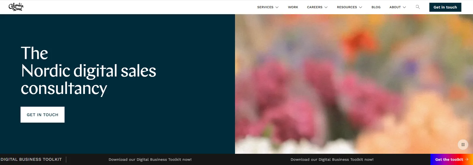 Columbia Road website, software development company in Finland